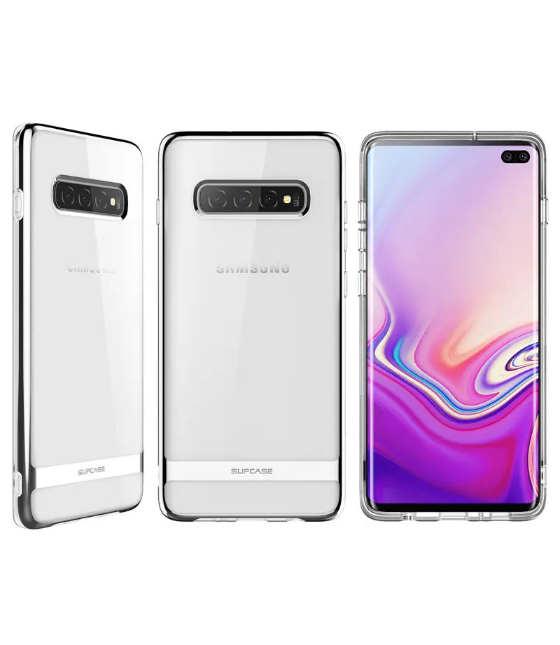 SUP чехол для samsung Galaxy S10 Plus чехол 6,4 дюймов UB Metro Премиум Тонкий Мягкий ТПУ чехол с гальваническим покрытием Прозрачный чехол