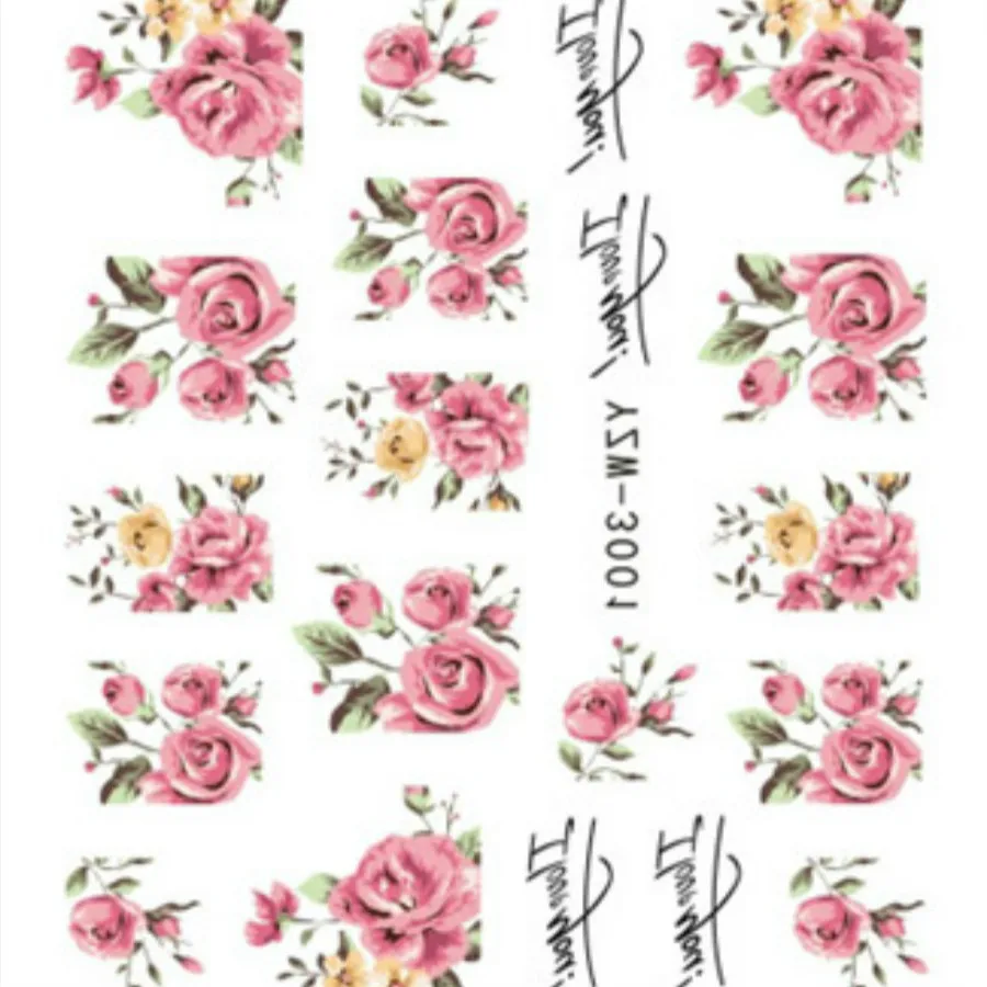 

1 Pcs Flowers RoseFalse Nail Tips Color Card Practice Display Tools Transparent White Buckle Ring Manicure Nail Art Tool