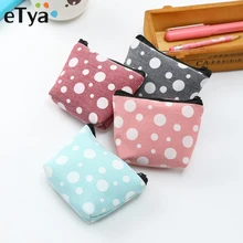 ETya, клетчатые холщовые Кошельки для монет, женский маленький кошелек, кошелек для мелочи, для девочек, в горошек, мини-сумка карман на молнии, для ключей, карт, монетница, мешочек ETya, клетчатые холщовые Кошельки для монет, женский маленький кошелек, кошелек для мелочи, для девочек, в горошек, мини-сумка карман на молнии, для ключей, карт, монетница, мешочек