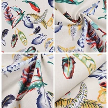 140*100 см красивое перо хлопок ткань для ткани дети постельные принадлежности ткань для шитья материалы для ручных поделок