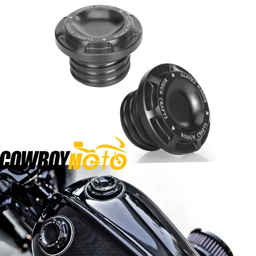 1x Black Motorcycle Fuel Gas Tank Oil Cap For Harley Sportster 1200 883