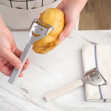 3 шт. Картофелечистка из нержавеющей стали машина для очистки фруктов от кожуры или кожицы бытовой кухонной многоцелевой нож инструмент для резки