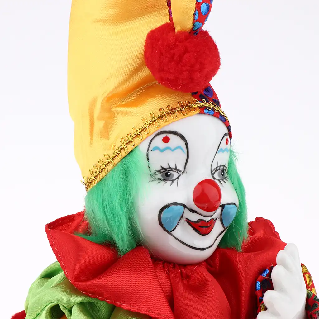 small porcelain clown dolls