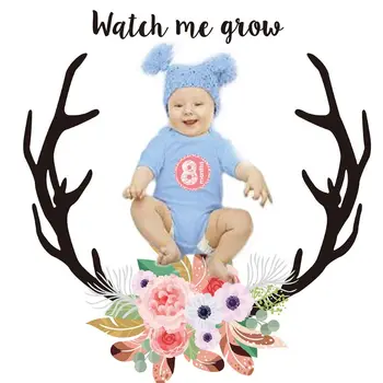 

1 Set Newborn Children Milestone Sticker Blanket Photo Commemorative Photography Blankets Stickers Pregnant Women Baby Supplies