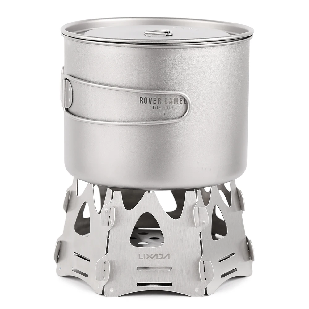 

Hexagon Outdoor Camping Wood Stove Portable Folding Lightweight Backpacking Pocket Mini Stove Hiking Picnic