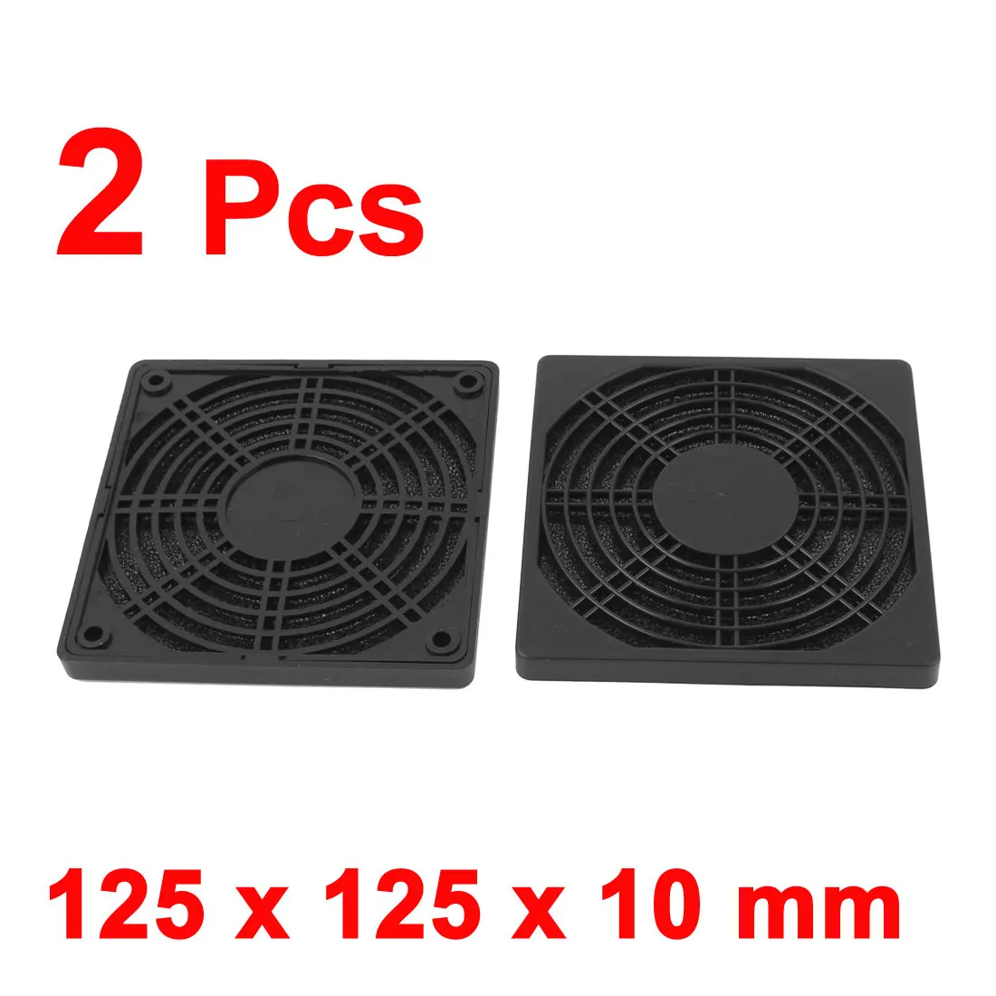 UXCELL 2 Pcs Dustproof 120Mm Case Fan Dust Filter Guard Cover For Pc