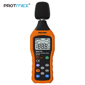 

PROTMEX MS6708 Digital Sound Level Meter Noise Meters Decibel Tester 30~130dB Measurer with Fast/Slow Selection BacklightMax/Min