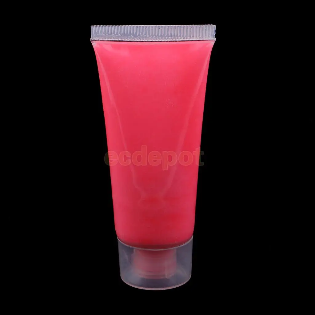 UV Glow Neon Fluorescent Face Body Fabric Paint Blacklight Kids Children Adults Halloween Costume Makeup Party Supplies