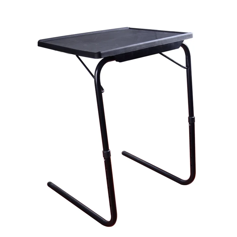 

Height Adjustable Standing Laptop Desk Lightweight Plastic Bedside Computer Table Strong Steel Legs with 3 Tilt Angle Desktop