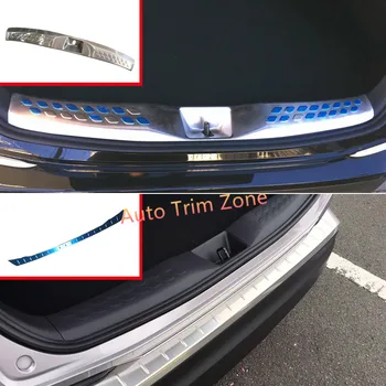 

Accessory 2PCS Stainless Steel Inner&Outer Rear Boot Trunk Protecting Plate Fender For Toyota C-HR CHR 2016-2017