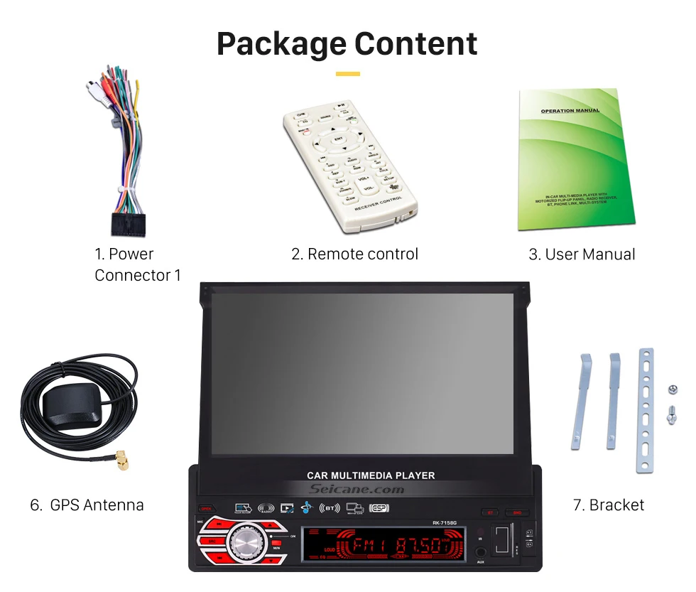 Sale Seicane 1 Din 7 inch Universal Car Radio GPS Navigation Support DVD Player Canbus AUX Bluetooth 14 Sale Seicane 1 Din 7 inch Universal Car Radio GPS Navigation Support DVD Player Canbus AUX Bluetooth 14