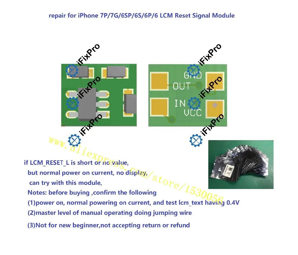 

repair for iPhone 7P/7G/6SP/6S/6P/6 LCM Reset Signal Module