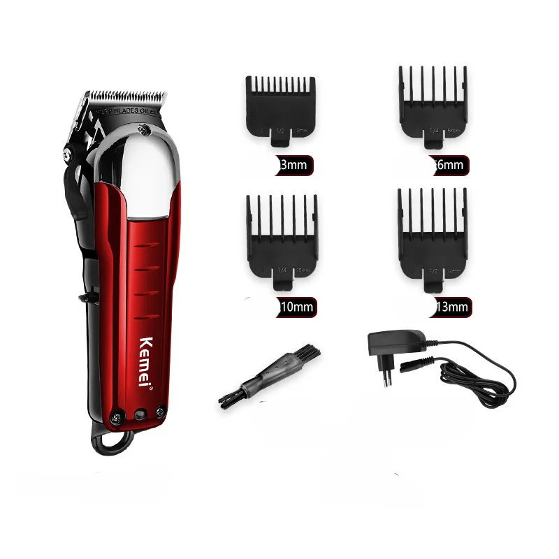 Najtaniej Kemei Professional Cordless trymer do włosów potężna maszynka do włosów maszynka do strzyżenia przecinarka elektryczna ścinanie włosów broda Razor Barber
