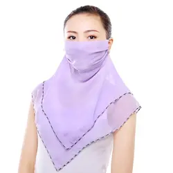 2019 новая Солнцезащитная маска для рта Женская дышащая маска для рта анти-УФ маска для лица женский шарф намордник летняя велосипедная