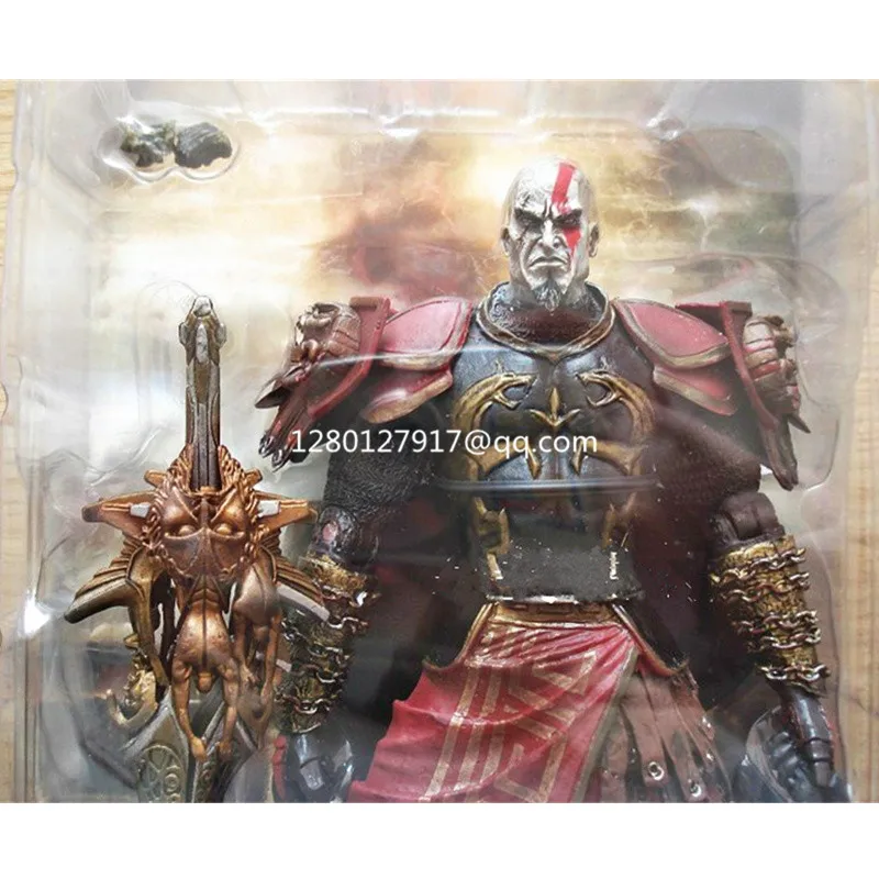 7 дюймов Высокое качество NECA God of War 2 II Kratos Armor Медуза/нож пламя ПВХ фигурка