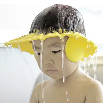 

Adjustable Soft Baby Children Shampoo Bath Shower Cap Shampooing For Kids Head To Baby Shower Hat Child Bathing Cap Bath Visor