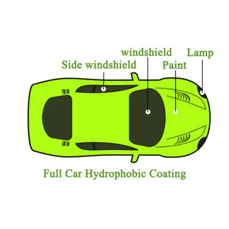 Полный автомобиль гидрофобное покрытие лобовое стекло краски водонепроницаемый непромокаемое защитное покрытие стекло краска спрей непромокаемый агент Авто А