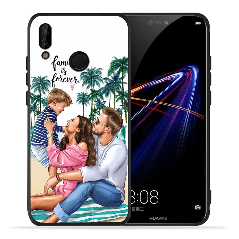 Роскошный чехол с изображением мамы Для Huawei P8 P10 P20 P30 Mate 10 20 V20 Honor 8 8X 8C 9 Lite Plus Pro