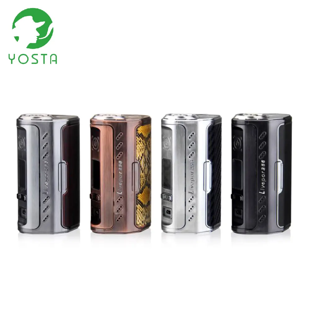 

Original Yosta Livepor 256 TC Box MOD with Max 256W Output & Big Fire Button & Three LED Colors E-cig Vape Livepor 256 Box MOD
