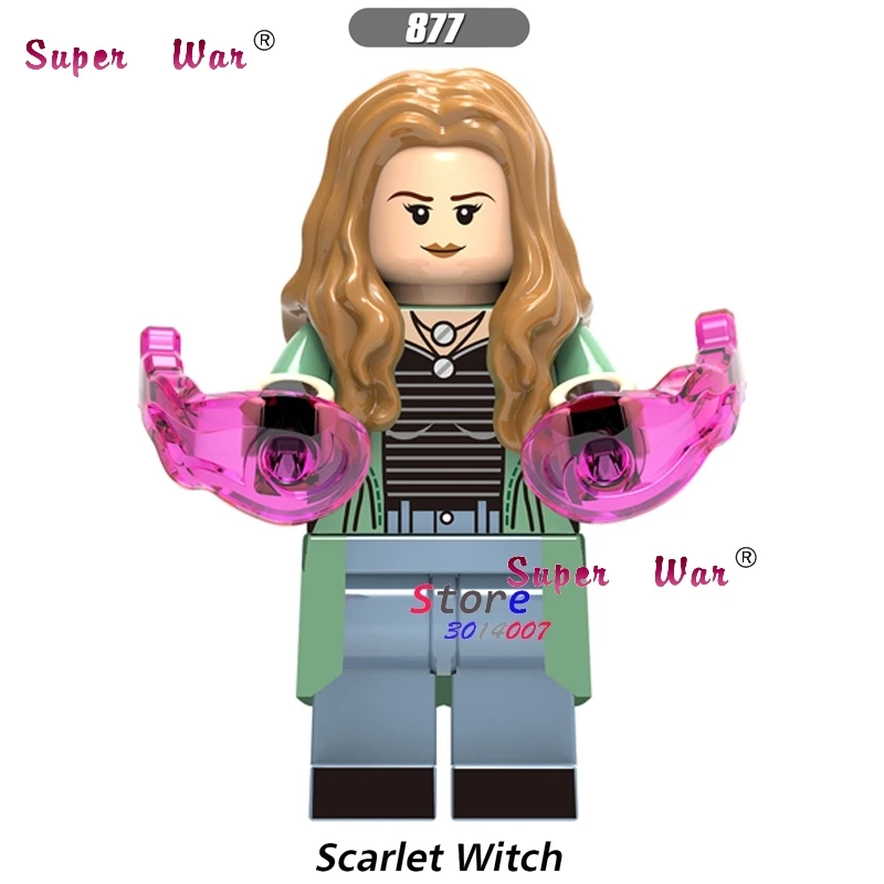 

1PCS model building block action figure starwars superheroes Scarlet Witch learning education friends diy toys for children gift