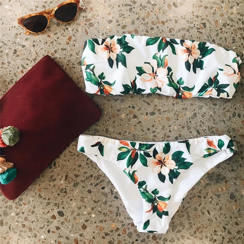 

Sexy Bikinis Women Swimsuit 2018 Summer Low Waisted Bathing Suits Halter Top Push Up Bikini Set Plus Size Swimwear #4JN11