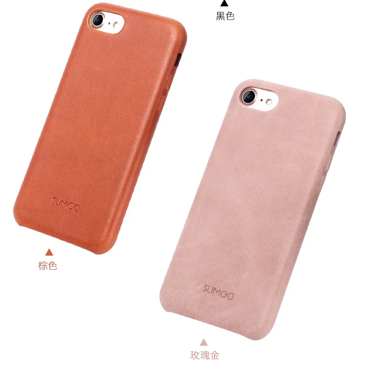 Telefone para o Iphone Polegada de Volta Capa para o Iphone Além de 5.5 Case de Negócios de 4.7 Sumgo Genuine Leather Case 8 7 6 s Polegadas x 3 Telefonia e Comunicação
