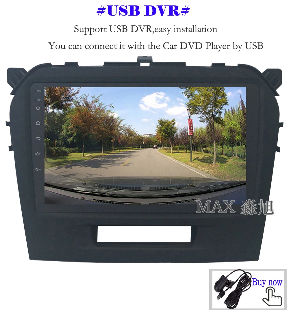 Discount MAX Android 8.1.0 Car dvd For Suzuki Grand Vitara 2015 2016 2017 Radio RDS Bluetooth 4G WiFi SWC GPS Navigation System Free Map 15