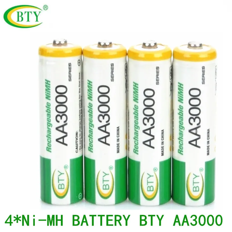 Аккумуляторная батарея 4x AA3000 1 2 В Quanlity AA 800 мА/ч Ni-MH аккумуляторная 2A 300 |