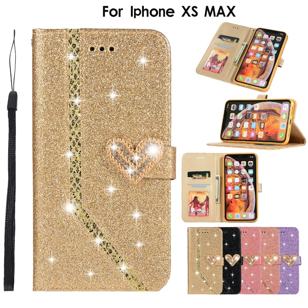 

Luxury Wallet case for iphone 11 Pro max Flip Phone Case For iphone x xs max xr Case Cover For iphone 8 7 6 6s plus 5 5S cases