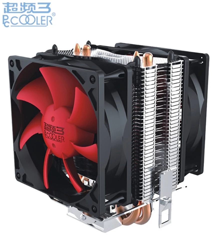 PcCooler Double fan CPU cooler fan pure cooper 2 heatpipe silent cooling radiator fan for LGA775 1151 1155 1556 FM2+ FM2 FM1 AM3 PcCooler Double fan CPU cooler fan pure cooper 2 heatpipe silent cooling radiator fan for LGA775 1151 1155 1556 FM2+ FM2 FM1 AM3