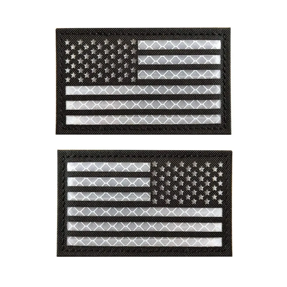 IR США Флаг Армии патч значки Armlet знак плеча ПВХ Военный Патч уплотнение команда