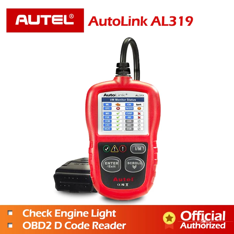 

Autel AL319 OBD2 Scanner Car Code Reader Automotive OBDII Scaner Auto Diagnostic Scan Tool Fault Reader Diagnostics Scanner