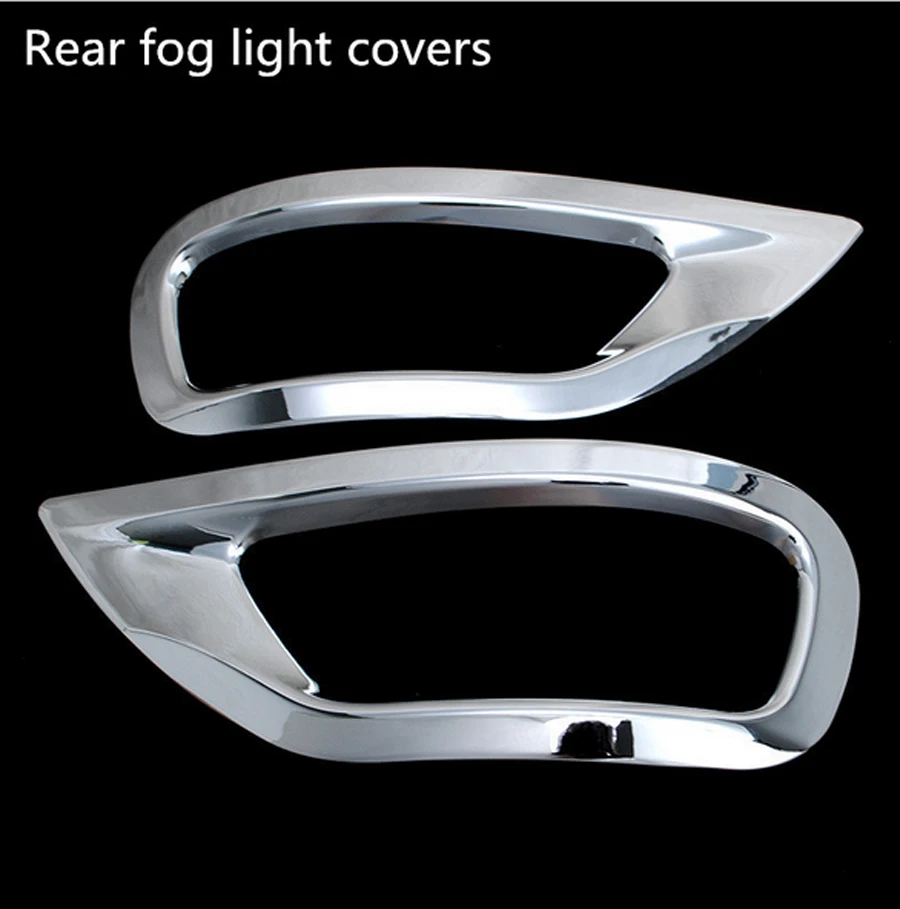 For Jeep Grand Cherokee 2014 2015 Abs Chrome Rear Fog Light Lamp Covers