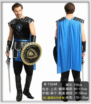 

Adult Halloween Male Roman Warrior Cosplay Costume Roman Gladiator Costume Mens Roman Soldier Costume Fancy Dress Party Outfit