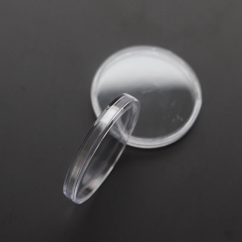 

100 pcs/set 40mm Coins Holder Coin Clear Box Specie Container For Coins US Presidential Dollar for Collections Coin Capsules