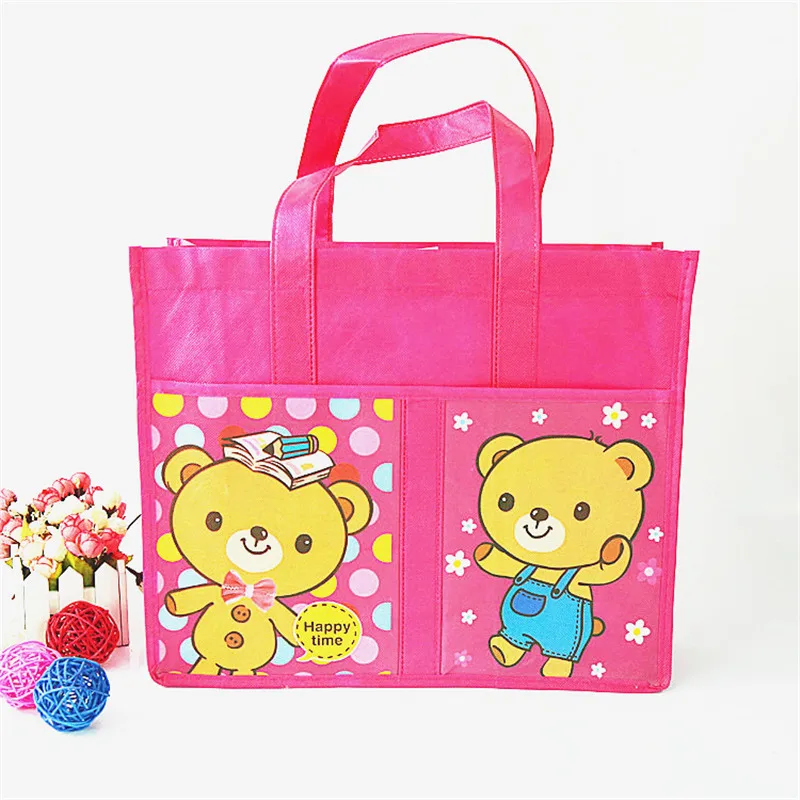 

Women's Non-woven Bag Custom Spot Aggravated Shopping Bag Reinforced Tote Bag Cartoon Non-woven Bag Creative Pattern
