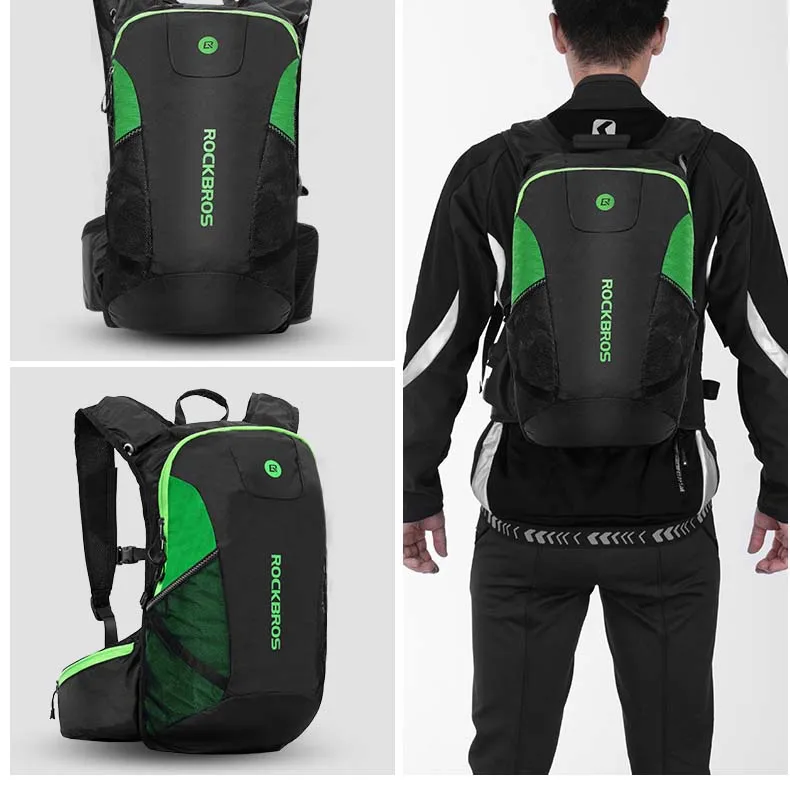 Discount Rockbros Outdoor Sports Bicycle Backpack Ultralight Cycling Shoulders Storage Pack Climbing Travel Rucksack Nylon Bike Bag 19