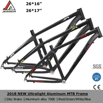 

JESSICA JA200 26er 16/17 inches MTB Frame Mountain Bike Frames For Bicycle Superlight Straiht Tube Frameset BSA 68mm