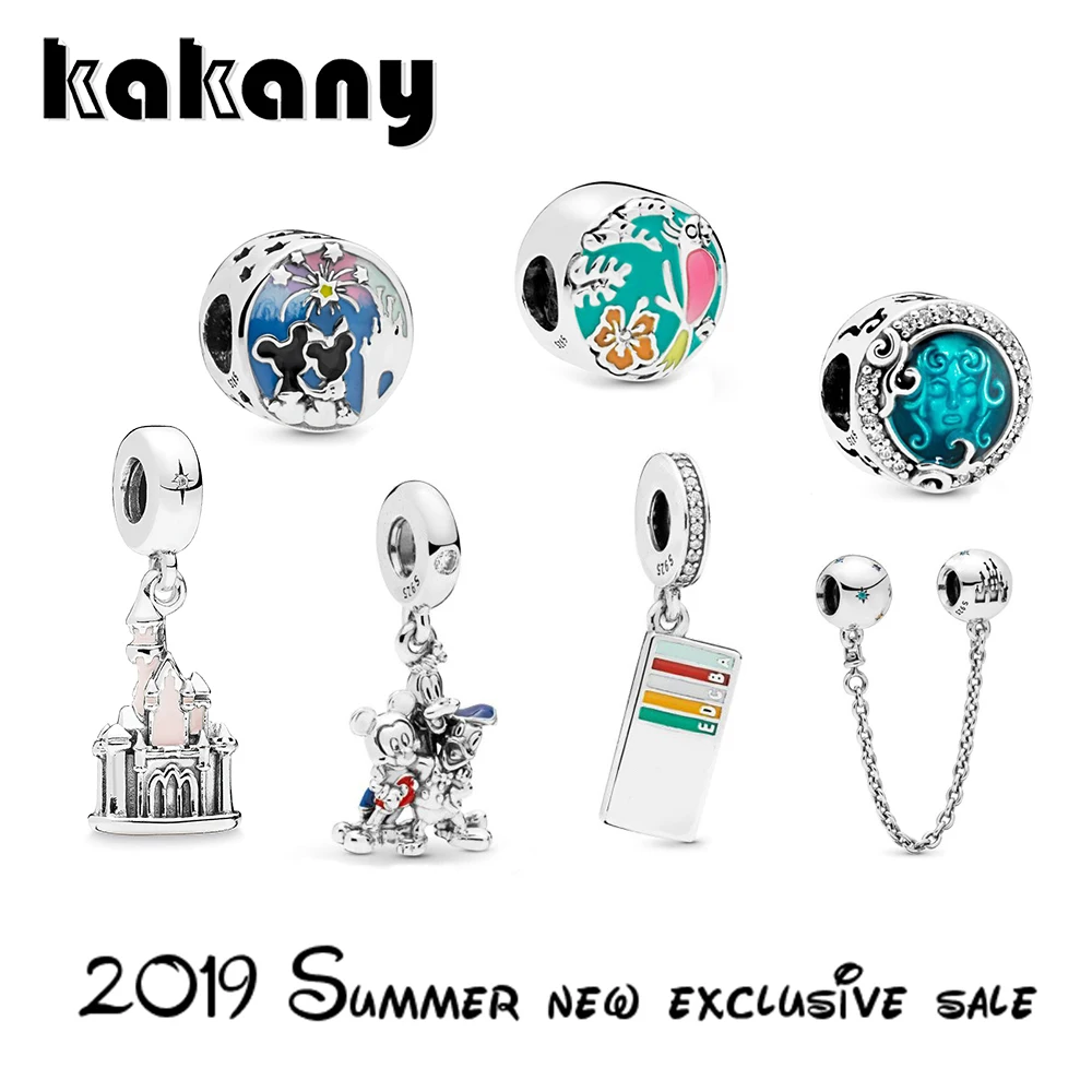 

2019 Summer Collection New Style 925 Sterling Silver Gift for Girls and Women Fits Pandora Bracelet Bangle DIY Jewelry