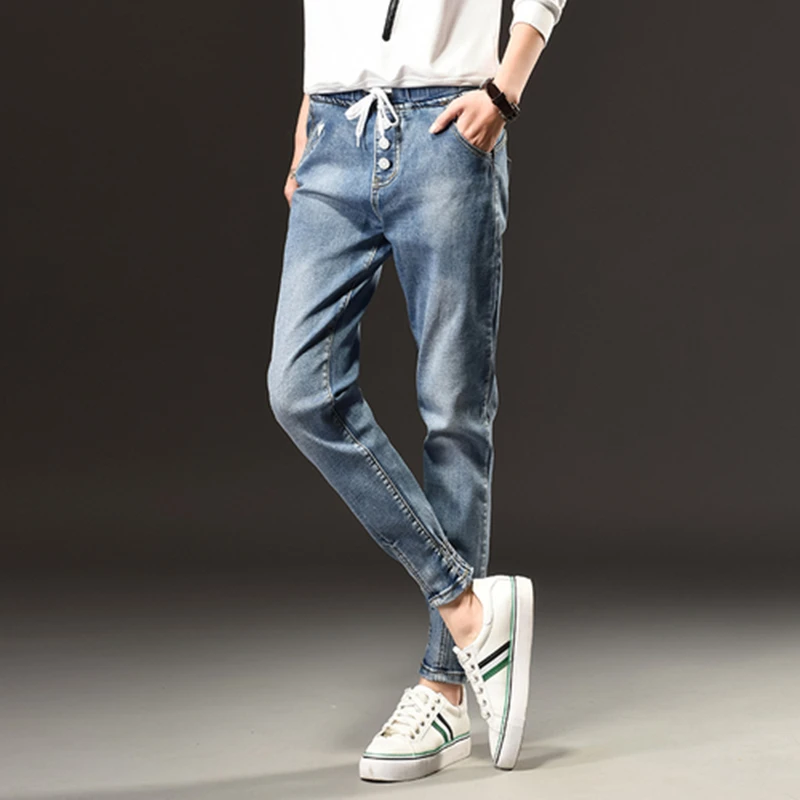 Autumn Winter Fashion High Waist Jeans Woman Large Size S-5XL Leisure Slim Elastic Waist Ladies Vintage Harlan Pants Women Jeans
