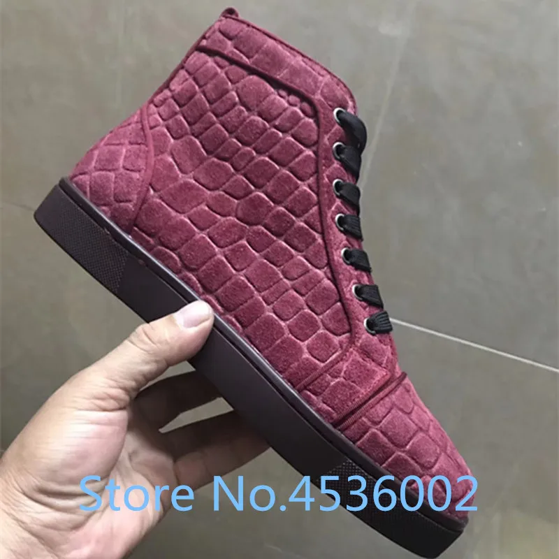 red sole mens shoes
