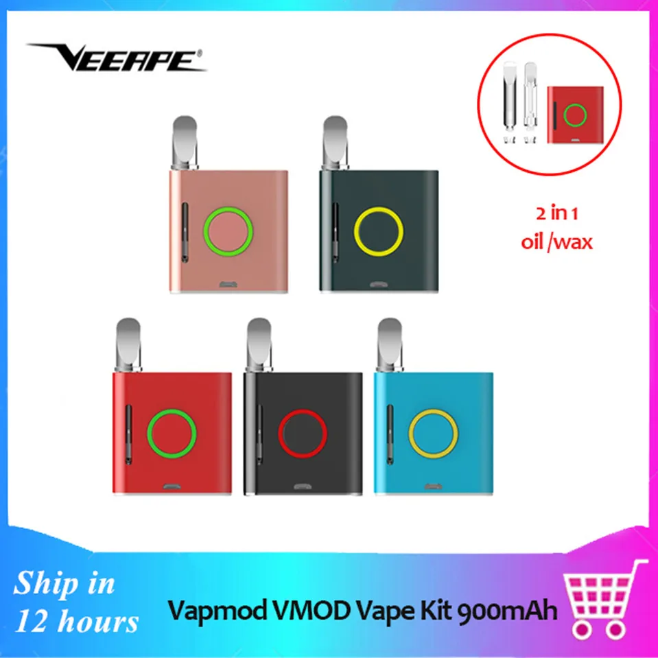 Оригинал Veeape Vapmod VMOD Vape Kit 900 мАч преднагреваемый аккумулятор 2 в 1 электронная