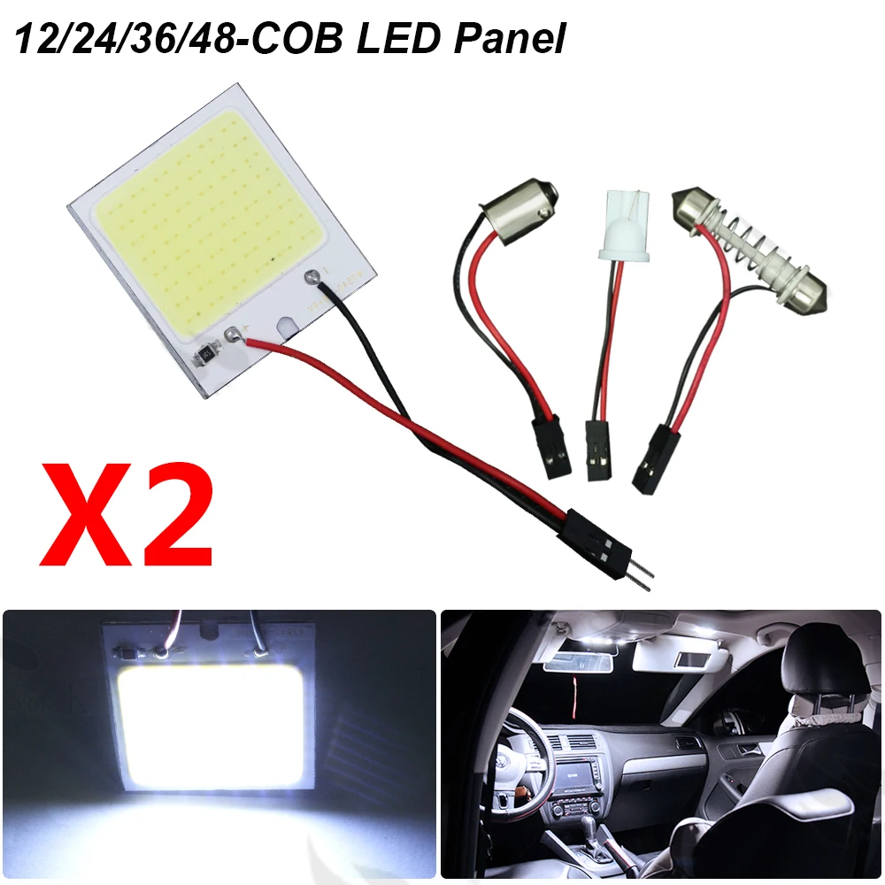 Светодиодная лампа T10 Festoon BA9S 18/24/36/48 SMD COB 2 шт. | Автомобили и мотоциклы