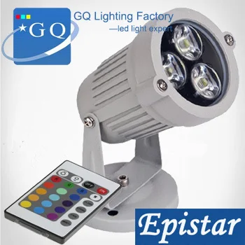 

100pcs FEDEX DHL AC DC12v 24v 3W RGB Warm cold white Led underwater Light led pool pond swimming fountain lighting lamp