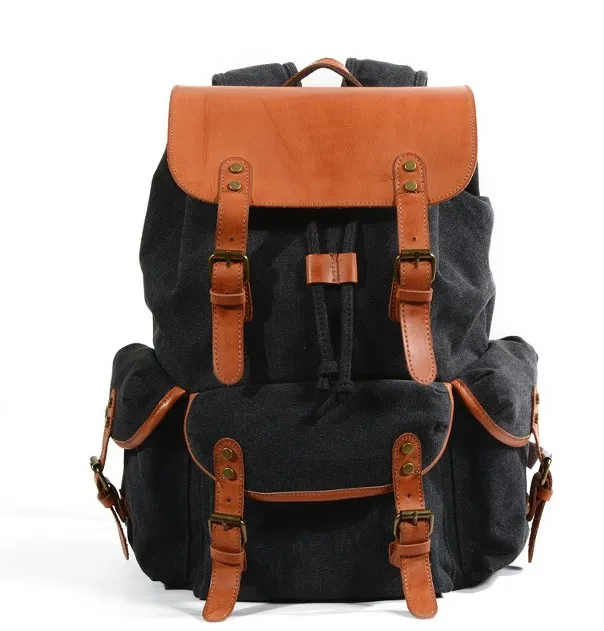 

New waterproof oil wax canvas motorcycle shoulder bag retro motorcycle moto motriding bag cruiser scooter travel package