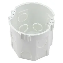 1 pc Eu Standard Wall Round Mounting Box Internal Cassette Wiring Box White Back Box For