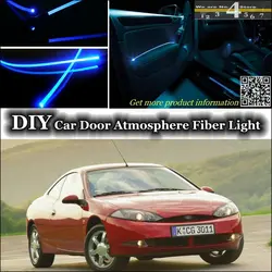 Интерьер окружающего света настройки атмосферу волоконно-оптический Ленточные огни для Ford Cougar внутри двери Панель освещения (не EL свет)
