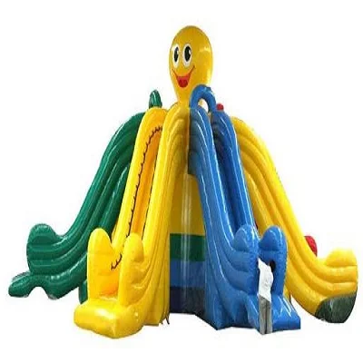

Selling colorful slides so that children can play on grass and water