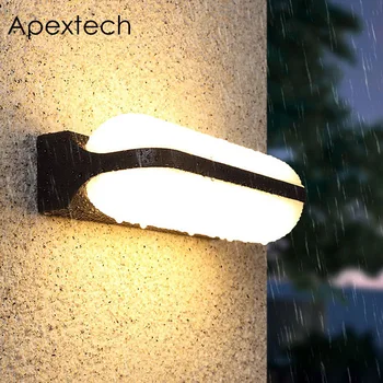 

Apextech LED Porch Light Outdoor Wall Lamp 12W 24W IP54 Waterproof Wall Mounted Corridor Balcony Doorpate Garden Decor Lights