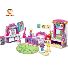 2001 Сделай Сам головоломка, набор для девочек, блоки, обучающие игрушки для детей, Шелли, кровать с